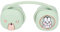 Tbest Hängender Nackenlautsprecher, Nackenlautsprecher, Modischer Tragbarer Nackenbügel-Headset-Mini-Lautsprecher mit LED-Licht für den Außenbereich (hellgrün)
