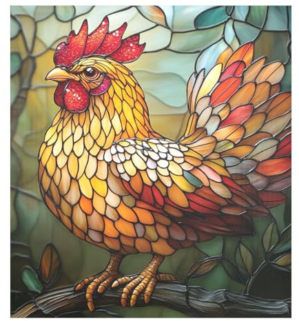 Cubierta para lavaplatos de estilo manga japonesa de pollo moderno, reutilizable, cubierta magnética para refrigerador, panel frontal magnético, decoración navideña, 23 x 26 pulgadas