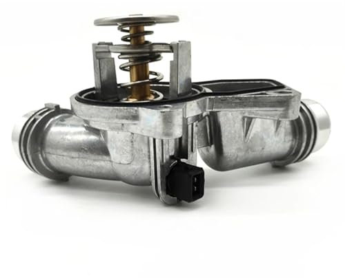 Termostato de Motor de Coche 11531437040 Conjunto de termostato de agua de refrigeración de aluminio for automóvil/Compatible con BMW 3' 5' 7' E46 E39 X5 X3 Z3 Z4 330I 525I 11531436823 Termostato de
