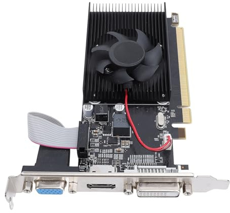 Slim Graphics Card, Low Profile Design, High Performance 2GB GDDR5 64Bit Video Card, for Office Home Entertainment Gaming Multimedia Use