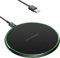 15W Cargador Inalámbrico Rápido, Cargador de Inducción Qi con Indicador LED Inteligente Compatible con iPhone 16/15/14/13/12/11/ Pro/MAX/XS, Samsung Galaxy S24/S23/S22/ S21, AirPods 2/3/Pro