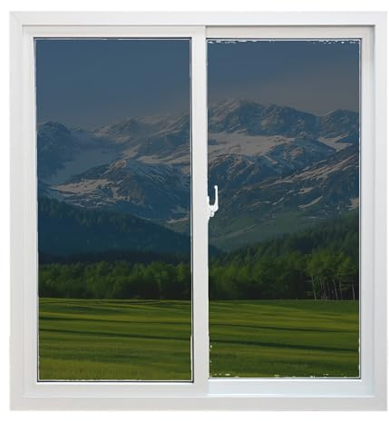 Sonnenschutzfolie Fenster Innen 80 x 200 cm mit Uv-Schutz Und Hitzeschutz Sichtschutz Fensterfolie Hitzfolie Anti-Uv Statische Folie für Haus Geschäfte Büro, Grau