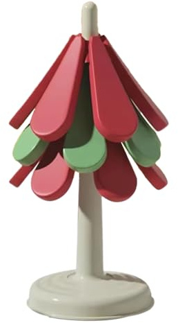 Flaroey Christmas Tree Silicone Folding Anti-Scalding Mat High Temperature Placemat Cup Bowl Pot Mat Teapot Mat Round Bottom