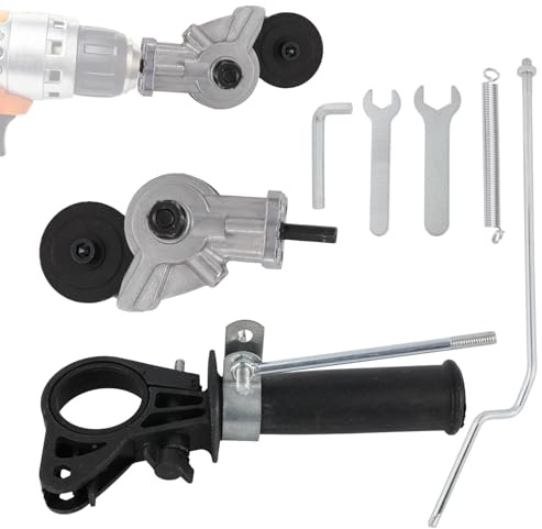 Titanium Drill Nibbler Sheet Metal Cutter, Drill Nibbler Sheet Metal Cutter Attachment Electric Drilling Shears Attachment for Fast Clean Precision Cutting Steel Aluminum Copper Iron