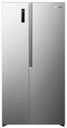 Gorenje NRS917C41X Side-by-Side, 544L, PureFlat Serie, XXL Gefrierschulbladen, CrispZone, MultiFlow 360°, NoFrostPlus, Inverter-Kompressor, BxHxT: 91,1×178,6×61,5 cm, Edelstahl