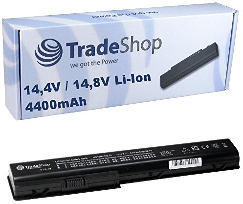 Trade Shop Batterie Li-Ion 4400 mAh 10,8 V/11,1 V Remplace Hewlett Packard HP Pavilion HSTNN-IB74 HSTNN-IB75 HSTNN-OB75 HSTNN-IB75 HSTNN-DB74 HSTNN-DB75 HSTNN-IB74 NBP8 A94 KS525AA HDX18 HSTNN-C50