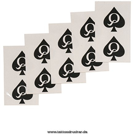10 Queen of Spades mini Tattoo - QoS black tattoo for Hotwife - BBC lovers (10)