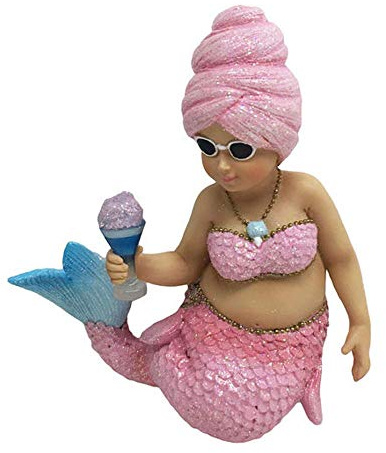 December Diamonds Miss Cotton Candy Pink Mermaid Christmas Ornament 5555059 New