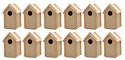 Avantgarde - Vogelhaus Bausatz Stecksystem (12 Vogelhäuser)