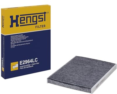 HENGST - Innenraumfilter E2964LC - Luftfilter für den Innenraum mit Aktivkohle - Filtert Staub, Pollen & Gerüche für Allergiker - Für saubere Frischluft im KFZ - Automotive Zubehör