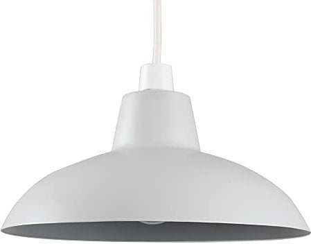 MiniSun | Retro Style Grey Metal Ceiling Light Shade | Pendant Lights, Home Décor & Improvement Essential | 288cm Shade Width
