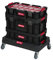 XL Werkzeugtrolley, Werkstattkoffer Set, Werkstattwagen Set ausQ-Brick Serie mit viel Zubehör! B x T x H in cm: 53 x 38 x 98 cm ! Der Mobile Alleskönner - Privat & Gewerbe (Set 2)