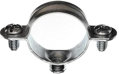 Ram - Collier Simple Métalliques Acier, 63mm, Argent, Boîte de 25