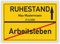 Ruhestand Ortsschild Bild gelb personalisierte Abschiedskarte Geschenkidee Abschiedsgeschenk Kollegen Arbeitsleben Geschenk Verabschiedung Abschied Arbeitskollegen Party Deko mit Name & Datum