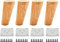 Qrity Möbelfuß Holz, 4 Stück 10cm Holzfüße Möbelfüße Sofafüße mit Montageplatten & Schrauben für Schrank, Sofa, Couchtisch, TV-Schrank und andere Möbelbeine