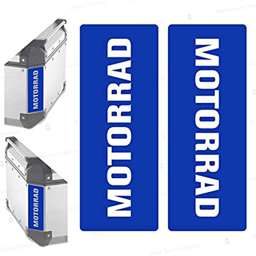 Reflektierende Aufkleber kompatibel mit Givi Monokey Trekker Outback Topcase Aluminium Top Case 37 42 48 L (blau)