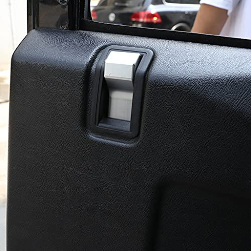 SHIFENG Kompatibel mit Defender 90 110 130 2004–2018, Aluminiumlegierung, Auto-Innentürriegel, dekorative Abdeckung, Zubehör, 2 Stück (2 Stück)