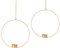 Bada Bing 2er Set Teelichthalter Kerzenhalter Dekoring Metall Ring Kerzenständer zum Hängen Gold Durchmesser ca. 20 cm Fenster Deko Ostern Frühling 26