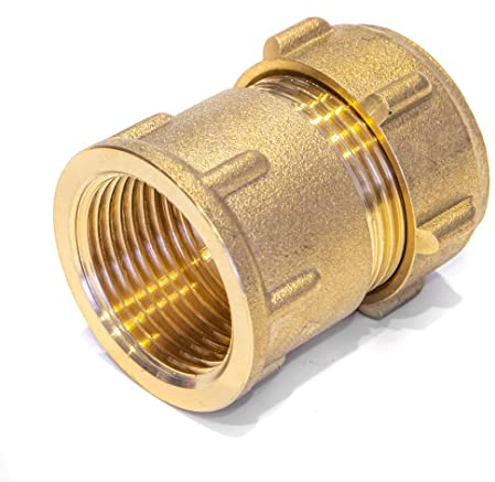 Raccord de serrage pour tuyau en cuivre avec transition IG 28 x 1 - Raccord à bague de serrage en laiton certifié DVGW - Pour chauffage, eau, solaire, air comprimé