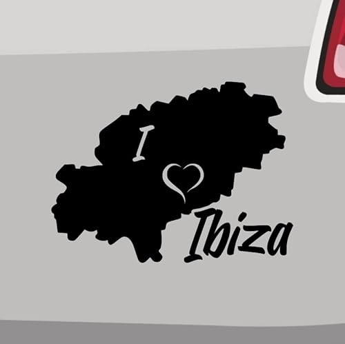 I Love Ibiza Aufkleber 6 Größen 21 Farben Urlaub Party Nachtclubs Spanien Strand