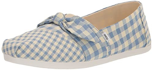 TOMS Alpargata Print, Mocasín Plano Mujer, Blue, 38.5 EU