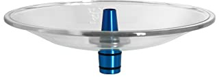 KAYA Ascheteller aus Glas mit ELOX Schliff-Adapter 29.2 Ersatzteil Zubehör für ELOX Wasserpfeifen aus blauem Aluminium mit 29.2mm Schliff Kopfanschluss