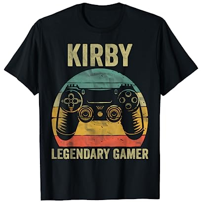 Personalisiertes Legendary Gamer Shirt Kirby Name Video Gamer T-Shirt