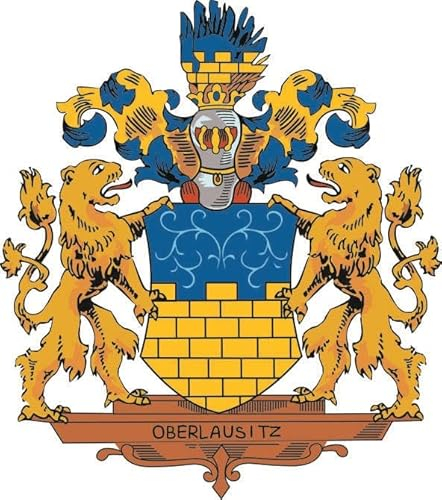 U24 Aufkleber Oberlausitz Wappen 10 x 11 cm Autoaufkleber Sticker Konturschnitt