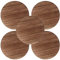 Alipis 5st Karbon Isierte Runde Holzstücke Runde Holzscheiben Naturholzscheiben Leere Holzkreise Unfertige Holzbretter Holz Handwerk Scheiben Hochzeitsbaum Hölzern Selbstgemacht Paulownia