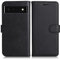 DENDICO Coque pour Google Pixel 6, PU en Cuir Coque Portefeuille Étui Housse, Design Classique TPU Coque pour Google Pixel 6, Noir