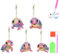 Starnearby DIY Diamond Painting Schlüsselanhänger Doppelseitig Diamant Malerei Schlüsselbund Anhänger Geschenke für Kinder Frauen Familie Festliche