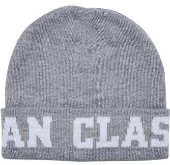 Urban Classics Unisex TB6533-Logo Jaquard Beanie-Mütze, Grey, one Size
