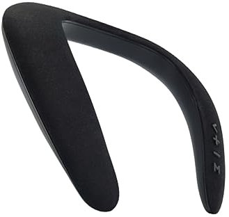 OSALADI Wireless u Shape Speaker Hanging Neckband Microphone, Portable Stereo Sound Box for Travel and Outdoor Sports, Black