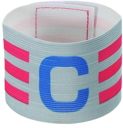 PATIKIL Fußball Kapitänsbinde, Nylon Unisex Elastisches Schutzarmband, Verstellbar für Jugendliche und Erwachsene, Orange