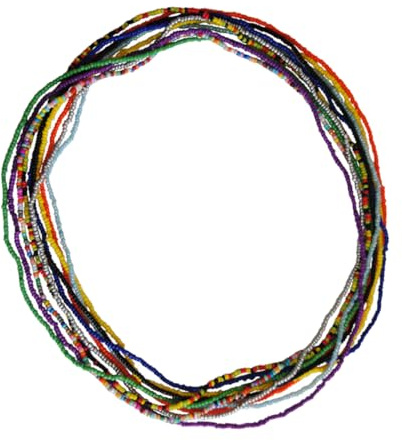 COLLBATH 10 Pièces Chaîne De Taille Pour Femmes Chaîne De Corps Perlée Multicouche Bijou Fantaisie Léger Pour Bikini Fête De Plage Club Noël Et Halloween