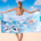 Powmag Königin ELSA Strandtuch, Strandtuch für Kinder, Strandhandtuch Groß 100x150cm, Strandtuch Mikrofaser Schnelltrocknend, Strandtücher für den Strand Gym Travel Strand Sauna