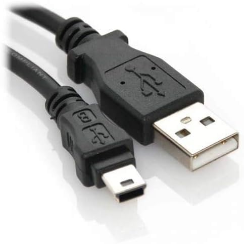 Mr.Gadget's Solutions 2 Meter Extra Long USB-A to Mini USB 2.0 Cable USB CABLE LEAD CHARGER Compatible with Hero 3+, PS3 Controller, Digital Camera, Dash Cam, MP3 Player, Garmin Nuvi GPS, GPS Receiver