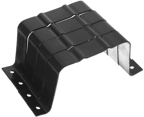 CRILSTYLEO 4 Stück Fallrohrsucher Dachrinnen-Fallrohradapter Fallrohr Zubehör Regenrohrbefestigung Downspout-Halterung Dachrinnen-Fallrohrband Zubehör für Dachrinnen Aluminiumlegierung Black