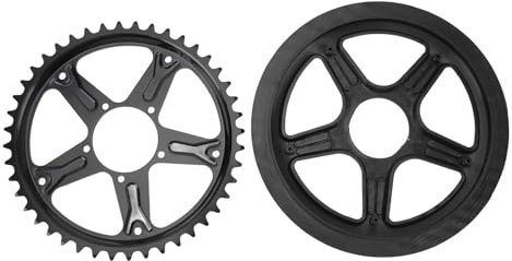 44T Elektrofahrrad-Kettenradsatz, Metall-Fahrradkettenblatt für 250 W 350 W 500 W 750 W Mittelantriebsmotoren für Mountainbikes und Rennräder