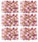 6 Pièces Fleurs Artificielles Panneau Mural Mur De Fleurs Artificielles Rose Fleur Décoration Murale Panneau Mural Floral Fond Floral,Pour La Décoration De Fond De Fête De Famille De Mariage,60*40cm