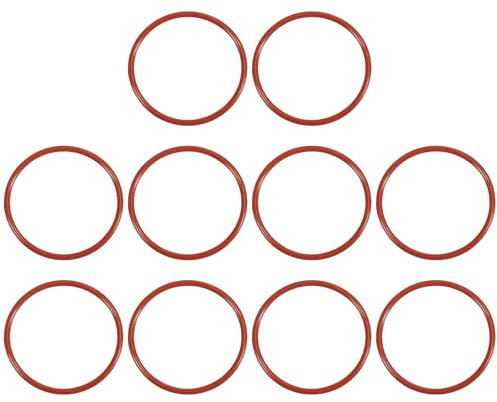 PATIKIL Silikon-O-Ring 40mm OD 36mm ID 2mm Breite, 30 Stück Metrische VMQ-Dichtungsdichtung Ersatz für die Reparatur von Sanitärkompressorventilen, Rot
