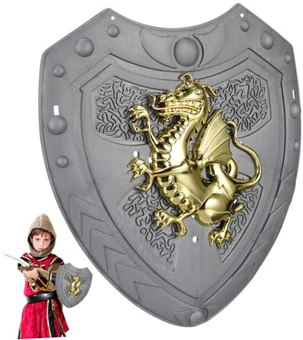 DEARMAMY Spielzeug Für Kinder Bühnenauftritt Schild Ritter Cosplay Schild Rollenspiel Spielzeug 1stk Silber Farbe
