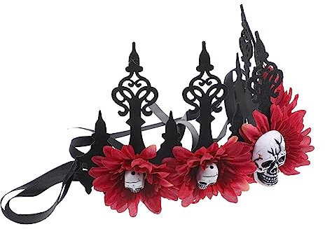 FOMIYES Krone halloween haarschmuck halloween haarreif kronkorken гирлянда Mädchenkrone Schädel Blumenkrone Frauen Blumenkrone für -en-Stirnband Jumbos
