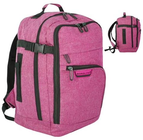 RYANAIR 40x20x25cm Carry On Underseat Cabin Backpack - Airline Approved Travel Rucksack - Approved for EasyJet, Jet2, RyanrAir, Virgin Atlantic, KLM