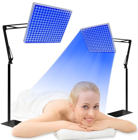 Solarium Für Zuhause,460NM Bräunungslampe mit 225 LEDs, Faltbares Seinstellbares Ständer Und Aufhängbare Haken Solarium für Zuhause Ganzkörper für Körper und Gesicht