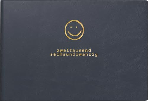 rido/idé Calendario tascabile mod. Septimus 2026 Smile | A6 orizzontale, ecopelle