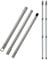 Best House | Mop Replacement Handle | 3 Sections Adjustable | Grey | Metal | Broom Mop Stick | 1Pc | Universal Fitting Fits | Italian Screw End - 120 cm Long - (Pack of 1)