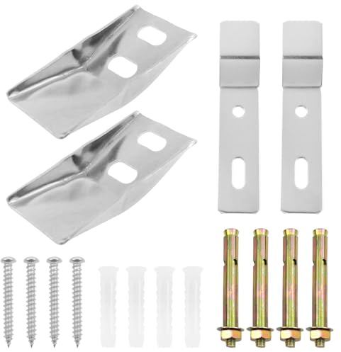 FINBe 2sets sink wall mounting brackets (including hardware screws) urinal wall hook kits suitable for flush tank urinals wall-mounted suspended bathroom basins ceramic wall-mounted washbasins