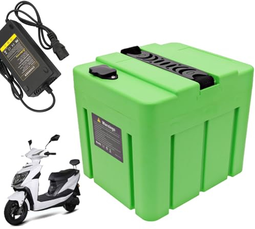 HJGHY Lithium Battery 48V 12Ah 20Ah 28Ah Replacement Battery 60V 15Ah 17.5Ah Electric Motorcycle Batteries with Charger for Moped/Scooter Motor,48V12Ah
