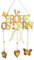 Wichtelstube-Kollektion Türschild Anhänger Frohe Ostern Fensterschmuck braun/bunt 40 * 26cm